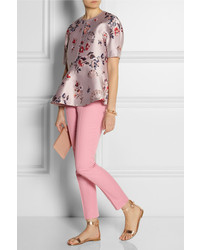 Pantalon slim rose Moschino Cheap & Chic