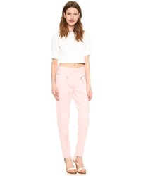 Pantalon slim rose Rebecca Taylor