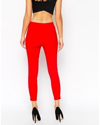 Pantalon slim rouge Asos