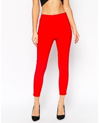 Pantalon slim rouge Asos