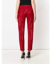 Pantalon slim rouge Styland