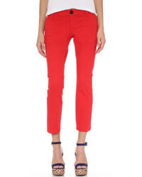 Pantalon slim rouge Dsquared2