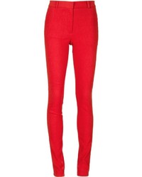 Pantalon slim rouge Lanvin