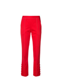 Pantalon slim rouge Rosie Assoulin