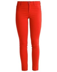 Pantalon slim rouge Sisley