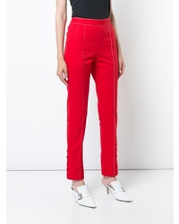 Pantalon slim rouge Rosie Assoulin