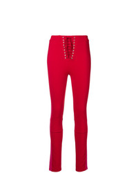 Pantalon slim rouge Unravel Project