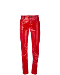 Pantalon slim rouge Wandering