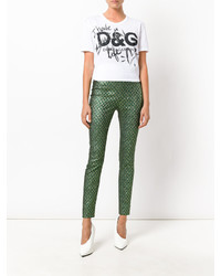 Pantalon slim vert foncé Dolce & Gabbana
