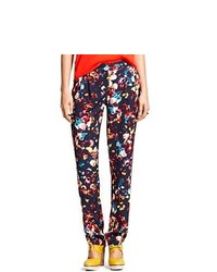 Pantalon style pyjama à fleurs