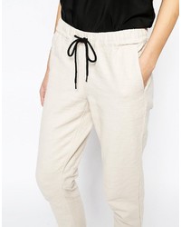 Pantalon style pyjama beige Sisley