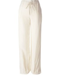 Pantalon style pyjama beige Yang Li