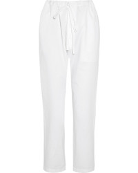 Pantalon style pyjama blanc Etoile Isabel Marant