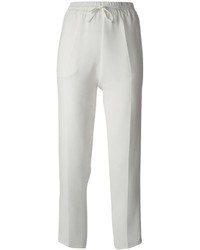 Pantalon style pyjama blanc Valentino