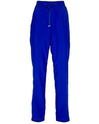 Pantalon style pyjama bleu Dondup