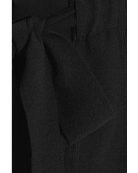 Pantalon style pyjama en soie noir Isabel Marant