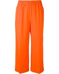Pantalon style pyjama orange