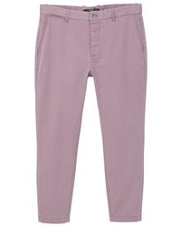 Pantalon violet clair Mango