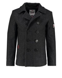 Pardessus à chevrons gris foncé Superdry