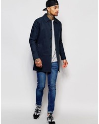 Pardessus bleu marine Asos