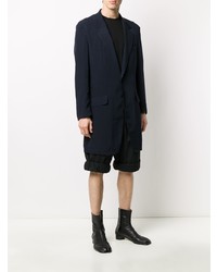 Pardessus bleu marine Yohji Yamamoto