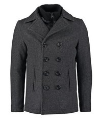 Pardessus gris foncé Schott NYC