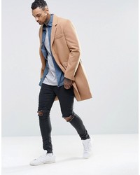 Pardessus marron clair Asos