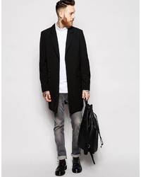 Pardessus noir Asos