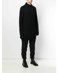 Pardessus noir Yohji Yamamoto