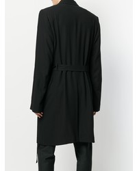 Pardessus noir Ann Demeulemeester Blanche