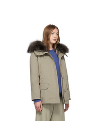 Parka beige Yves Salomon Army