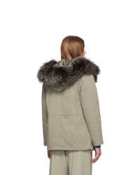 Parka beige Yves Salomon Army