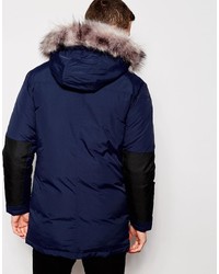 Parka bleu marine