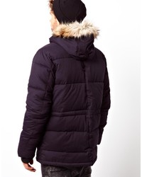 Parka bleu marine Asos