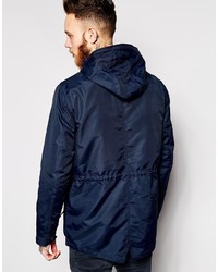 Parka bleu marine Asos