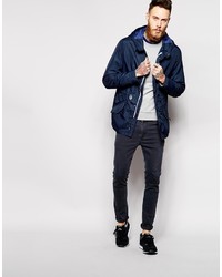 Parka bleu marine Asos