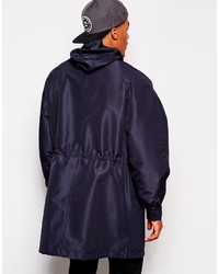 Parka bleu marine Asos