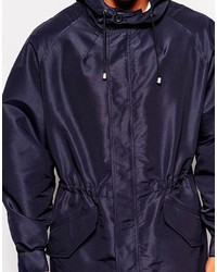 Parka bleu marine Asos