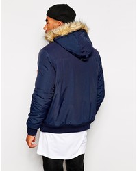 Parka bleu marine Asos