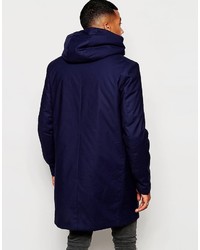 Parka bleu marine Asos