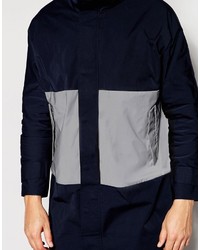 Parka bleu marine Asos