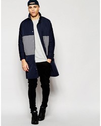 Parka bleu marine Asos