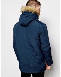 Parka bleu marine