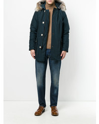 Parka bleu marine Woolrich