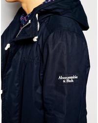 Parka bleu marine Abercrombie & Fitch