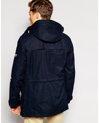 Parka bleu marine Abercrombie & Fitch