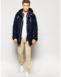 Parka bleu marine Abercrombie & Fitch