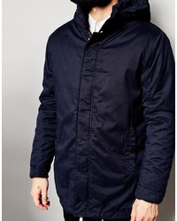 Parka bleu marine