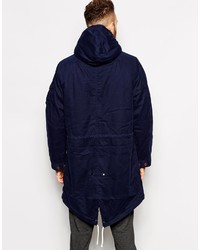 Parka bleu marine Universal Works