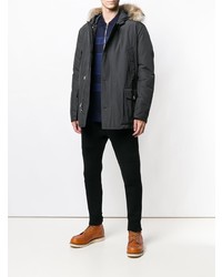 Parka bleu marine Woolrich